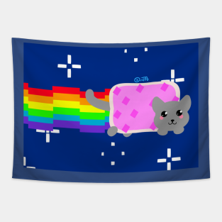 Nyan Cat Rainbow Tapestries Teepublic