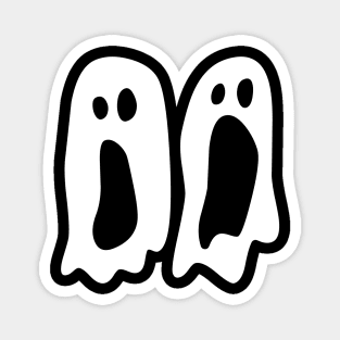 Classic Funny Halloween Ghost Magnet