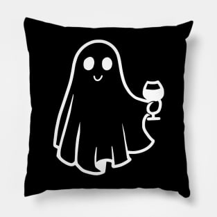 Ghost Drinking Wine Pillow