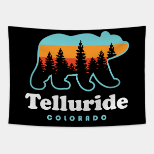 Telluride Colorado Mountains Telluride Mountain Bear Tapestry
