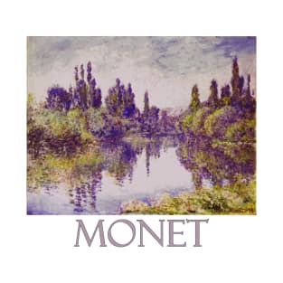 Morning in the Islands Near Vétheuil by Claude Monet T-Shirt