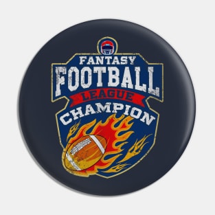 Fantasy Football League Champion Pin