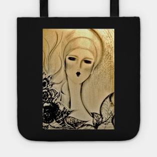 gold art deco flapper ,Jackie Smith Tote