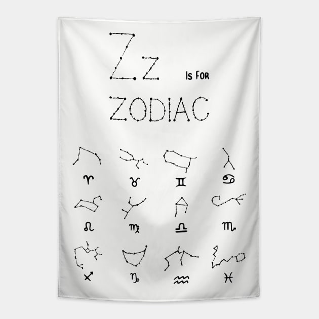 Punk Witch Zodiac Shirt Tapestry by prettyinpunk