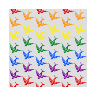 Gay Flag Bird Design T-Shirt