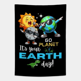 Go Planet Its Your Earth Day Tapestry