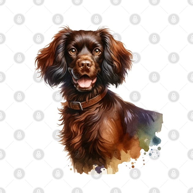 Boykin Spaniel Watercolor - Beautiful Dog by Edd Paint Something