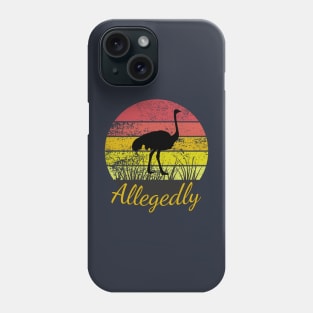 Allegedly Ostrich Vintage Sunset Phone Case