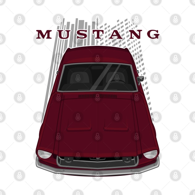 Ford Mustang Fastback 1968 - Royal Maroon by V8social