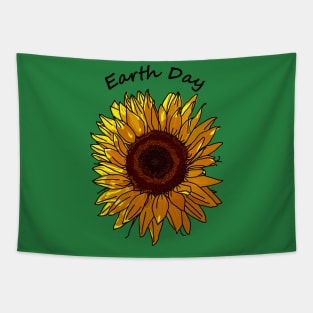 Sunflower for Eco Earth Day Tapestry