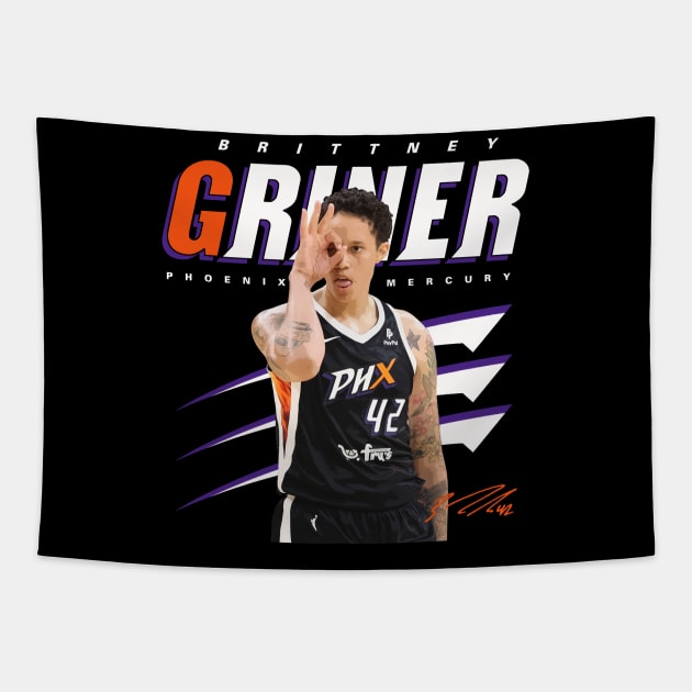 Brittney Griner Tapestry by Juantamad