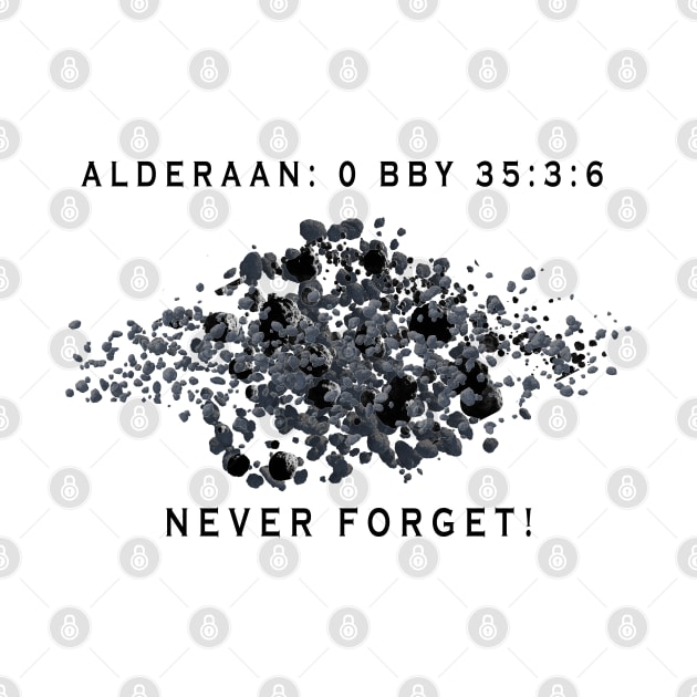 Alderaan Memorial Shirt by Hoosier Hostilitees