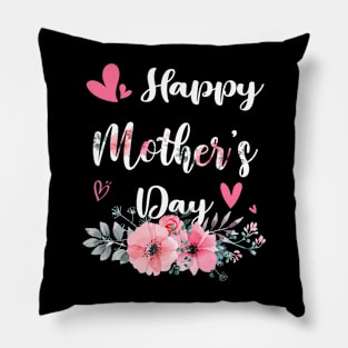 Mother's Day 2024 Cute Floral For Women Mom Grandma Pillow