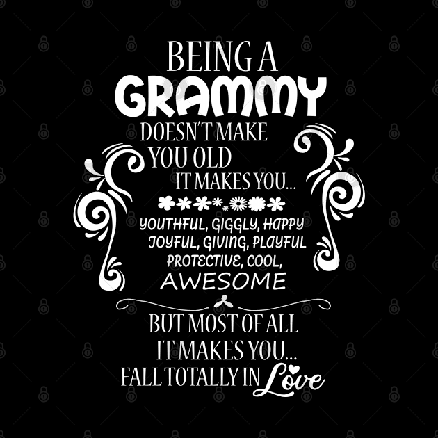 Fun Being A Grammy Gift Print Grandmother Grammy Product by Linco
