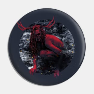 Red Wendigo Pin