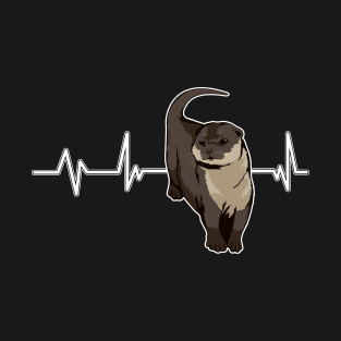 Sea Otter Otter Heartbeat T-Shirt