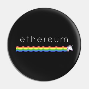 Ethereum unicorn - Authentic Design Pin