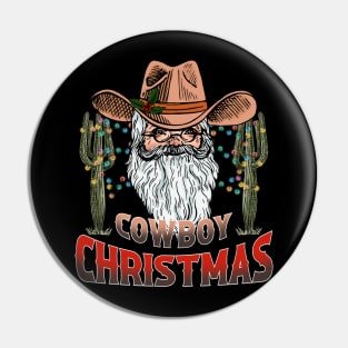 Cowboy Christmas Pin