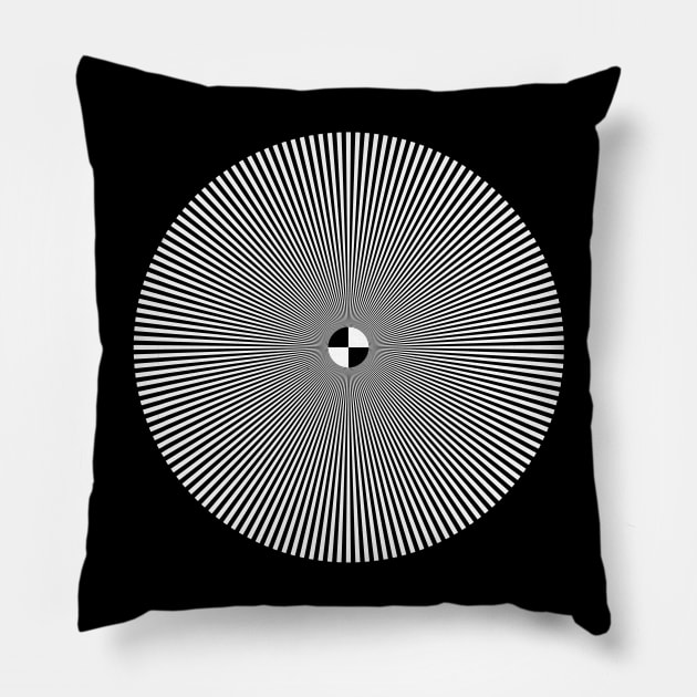 Op Art optical art visual illusion Pillow by LittleBean