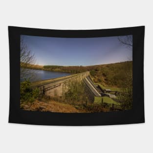 Thruscross Reservoir at Night under the Stars Tapestry