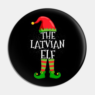 Latvian Elf Family Matching Christmas Group Funny Gift Pin
