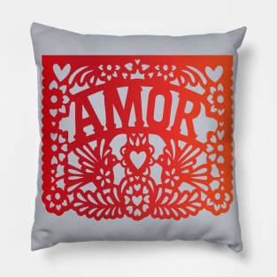 Red AMOR mexican deco Pillow