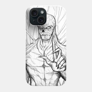 the hellfire vecna monster in dark universe in blood skull Phone Case