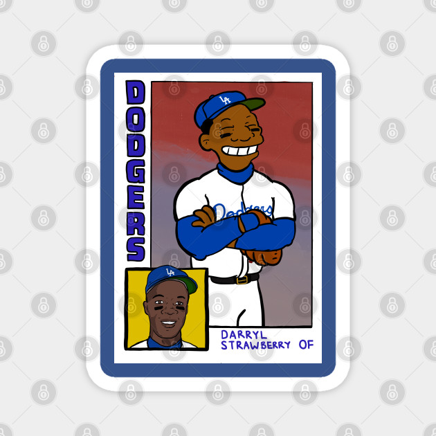 Darryl Strawberry - Homer at The Bat Simpsons Baseball Card Tee Sticker The Simpsons Essential T-Shirt | Redbubble