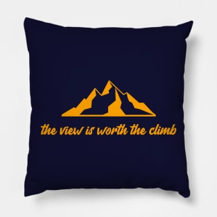 The view is worth the climb Pillow