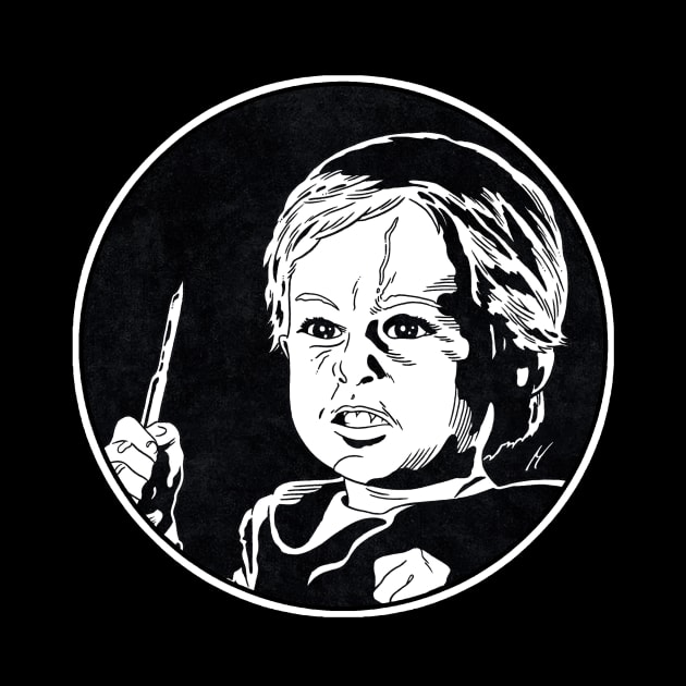 GAGE CREED - Pet Sematary (Circle Black and White) by Famous Weirdos