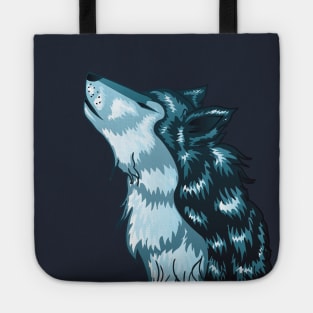 Howling Wolf Head Tote