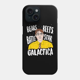 The Office Bears Beets Jim Color Illustration Phone Case