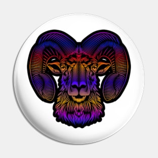 Rainbow Ram Pin