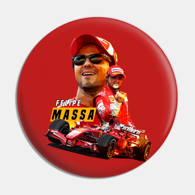 Felipe Massa Low Poly Pin by pxl_g