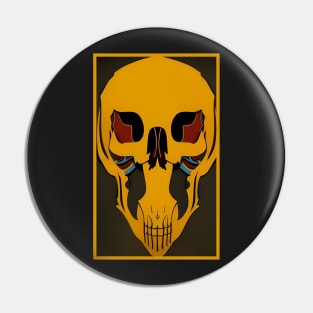 Human Skull Pin