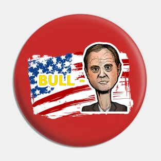 Bull Schiff, Trump campaign, bull schiff Pin