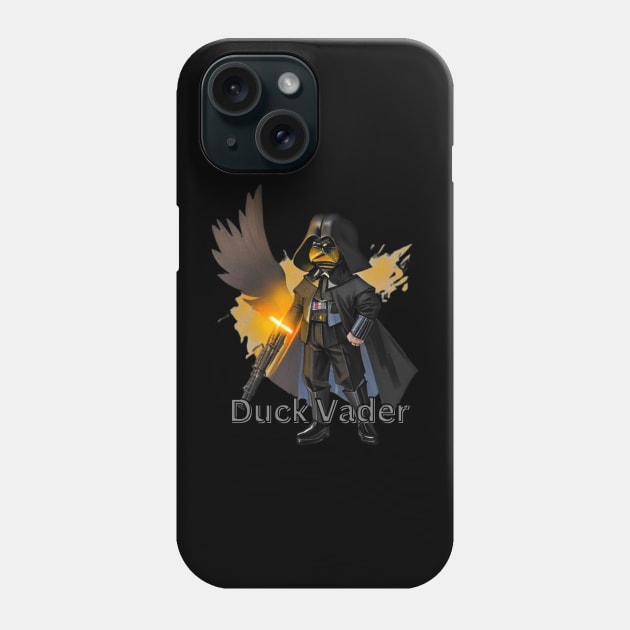 Duck Vader Phone Case by D's Tee's