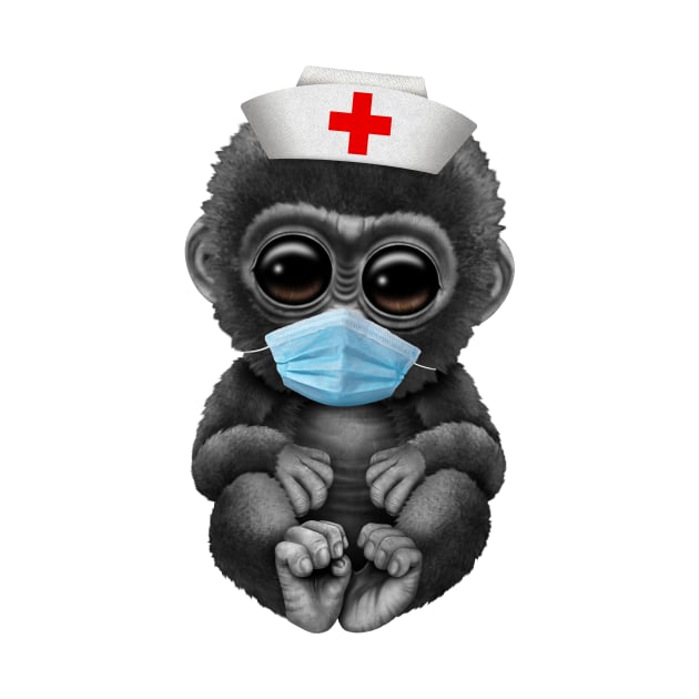 Cute Baby Gorilla Nurse by jeffbartels