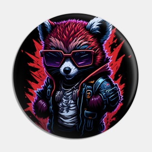 Cool Red Panda Pin