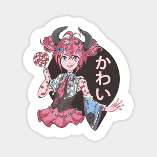 Cute Demon Anime Girl Magnet