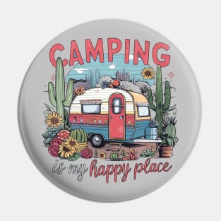 Camping Is My Happy Place Pin