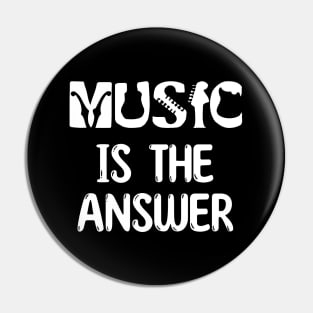 Music Is the Answer - Captivating Musical Instrument Words Pin