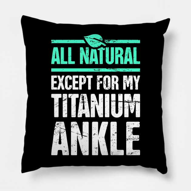 I Survived Ankle Surgery | Joint Replacement Pillow by MeatMan