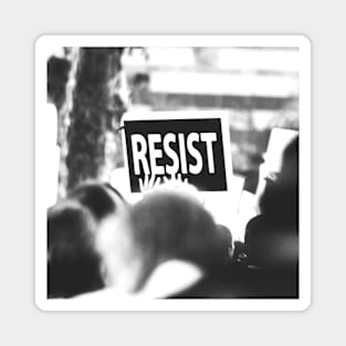 Black Lives Matter We Resist Magnet