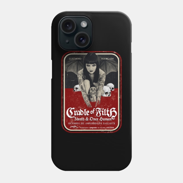 Cradle of Filth Gig Poster Phone Case by burristx