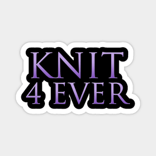 KNIT 4 EVER Purple Gradient Magnet