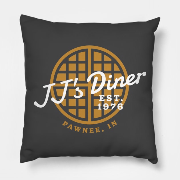 JJ's Diner Waffles Pillow by PodDesignShop