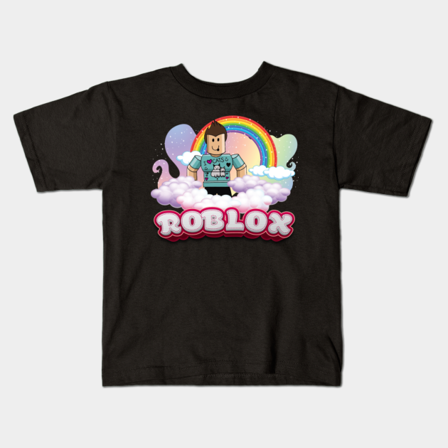 Cloudy Rainbow Roblox Denis Daily Roblox Kids T Shirt Teepublic - roblox denisdaily coloring pages