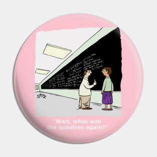 Funny math cartoon Pin