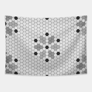 Gray Hexy Tiles Tapestry